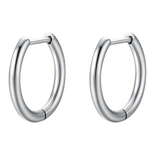 F136植入级钛合金素圈耳环睡觉免摘养耳洞医学直针D型耳扣耳圈圈