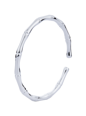 顺庆银楼足银9999竹节彩丝手镯