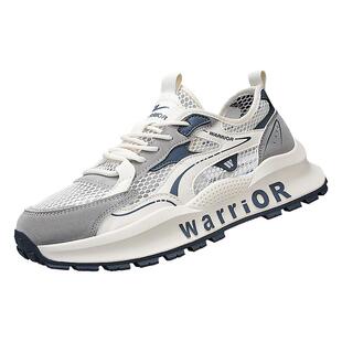 回力夏季男鞋镂空透气网眼单层网面阿甘网鞋防臭跑步运动老爹单鞋