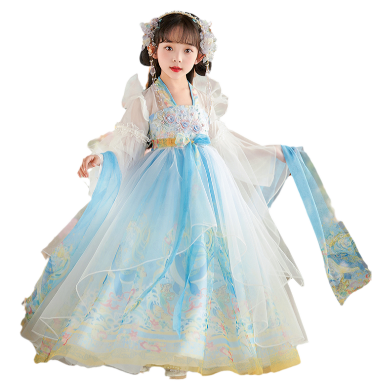 小女孩荷花仙子花神汉服系列
