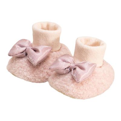 步前鞋秋冬蝴蝶结可爱保暖加厚