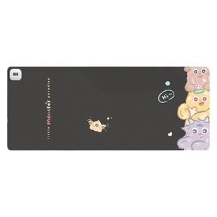 小怪物加热鼠标垫超大桌面加热垫办公室女生高颜值发热暖桌垫笔记本电脑垫加热电热桌垫暖手写字游戏键盘垫子