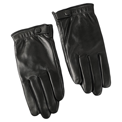 西班牙小山羊皮触屏真皮手套男士开车骑行修手保暖秋冬季薄款单层