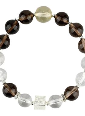 天然茶晶白水晶十二星座白羊座原创手链网络爆款手串饰品礼物