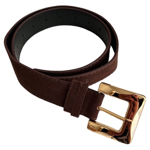 古早Selena 秋冬毛绒腰带女美拉德千禧辣妹配牛仔裤皮带腰间配饰