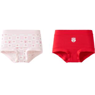 巴拉巴拉女童内裤莫代尔儿童三角短裤不夹PP抗菌裆柔软舒适两条装