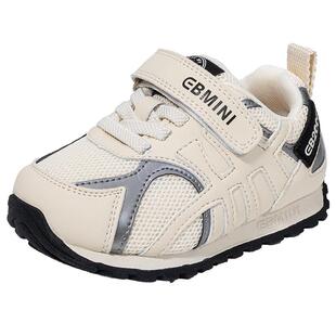 英贝米尼宝宝运动鞋春季2026新款防滑软底男童鞋子宝宝老爹鞋女童