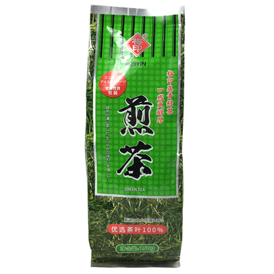 日式煎茶梅印蒸清绿茶泡茶热泡