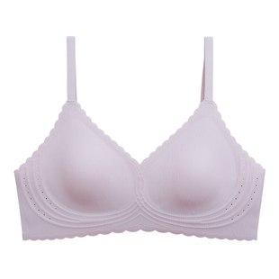 薄款无痕裸感内衣女士大胸显小胸兔耳杯无钢圈收副乳防下垂文胸罩