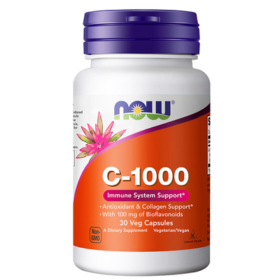 NOW维生素C1000mg生物类黄酮胶囊