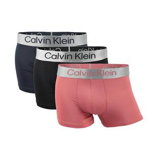 【自营】Calvin Klein/凯文克莱男士平角短裤CK舒适四角内裤3条装