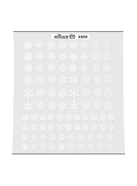 圣诞雪花转印纸秋冬新款白色