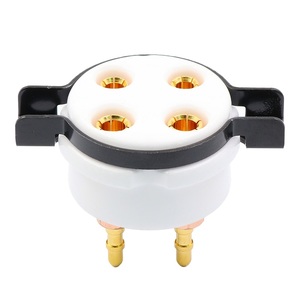 EIZZ特氟龙铍铜镀金四脚电子管座 西电101D 205D 216管座 4小孔