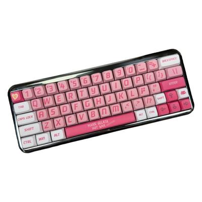 爱死机遇主题MDA高度粉色系键帽PBT热升华适配64/68/75/84/87/98