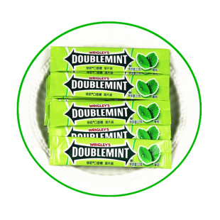 绿箭口香糖100片散装箭牌薄荷味清凉口嚼糖约会接吻招待糖果年货