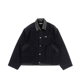 存世 x STM 定织长绒棉鹿皮领谷仓鼹鼠皮夹克