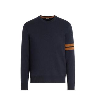 ZEGNA杰尼亚男装海军蓝HighPerformance™羊毛针织毛衣