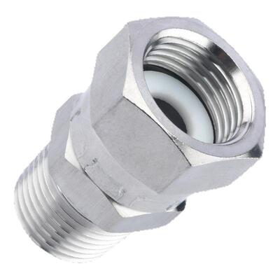 不锈钢304内外丝扣压活动接头 活螺帽内外螺纹牙扣冒旋转接头