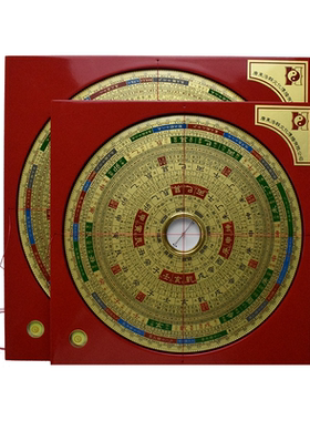 正品台湾日星堂波丽综合罗盘摆件