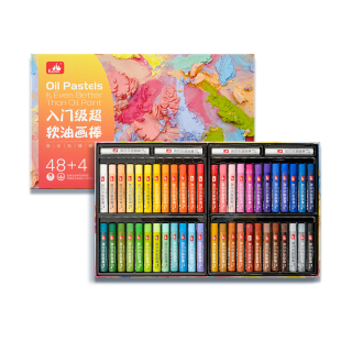 高尔乐重彩超软油画棒diy画蜡笔尼泊尔手工本油画棒套装幼儿园专用纸儿童小学生画框册刮刀工具生日镂空模板