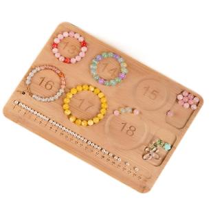 串珠设计盘DIY展示盘手工串珠工具文玩珠宝项链手链手围刻度测量