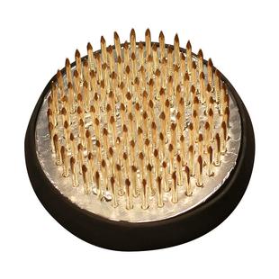 日式小原流插花器 铜针剑山 插花底座 创意日式插花道具 花器配件