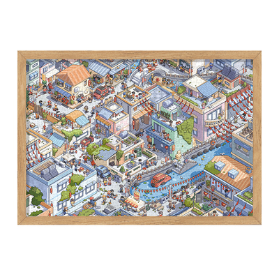 【促销】VINLAA为㚓拼图500片1000片成人版拼图蓝卡拼图