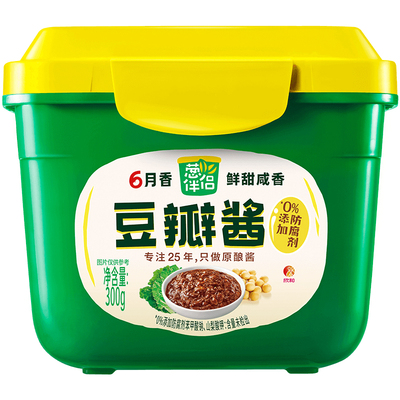 欣和六月香豆瓣酱500g不辣拌蘸酱炸酱面家用炒菜专用葱伴侣甜面酱