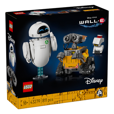 9月新品LEGO乐高迪士尼43279瓦力和伊娃机器人男孩拼装积木玩具