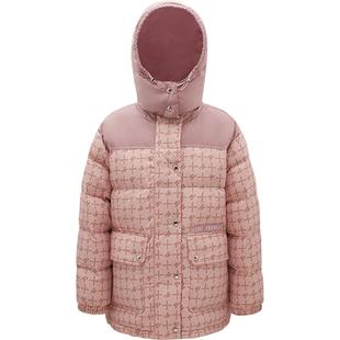 LINCCHIC金羽杰新款短款羽绒服女复古学院感面包羽绒服2242