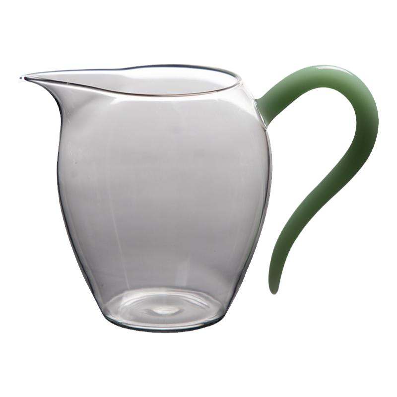 茶具公道杯玻璃茶海家用分茶器月牙高端高硼硅加厚高颜值单个泡茶