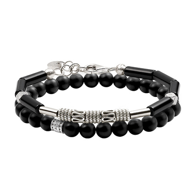 AWNL霖奈密宗禅定黑玛瑙手链