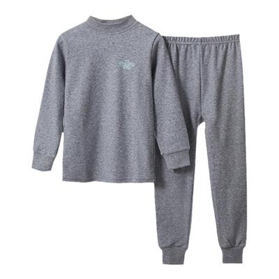 秋冬季男童女童彩棉线衣线裤套装