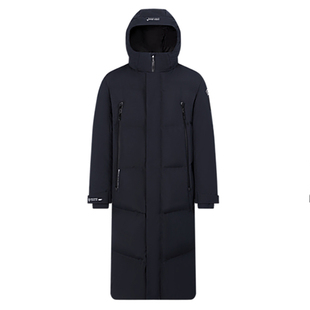 波司登高端户外WIFI蓄热内里800+鹅绒男士长款过膝GORE-TEX羽绒服