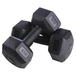 六角哑铃男士家用健身器材包胶固定亚铃女练臂肌宿舍学生壶铃套装