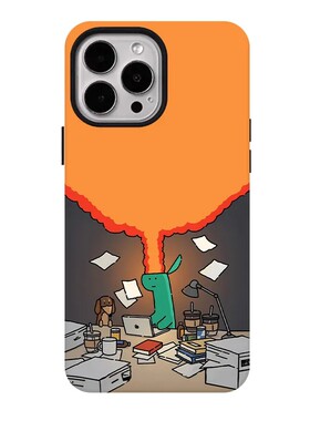 新款头脑风暴磁吸磨砂适用iPhone17ProMax手机壳16苹果air华为mate70pura80+保护套15支架oppo软胶小米14vivo