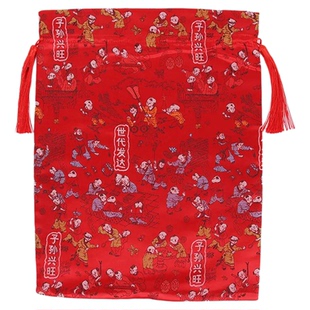 新娘陪嫁子孙袋装子孙桶陪嫁品束口袋结婚百子千孙袋早生贵子福袋