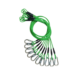 活鱼扣路亚锁鱼扣鱼器钢丝绳鲢鳙线绳挂鱼扣控鱼锁栓鱼软绳大巨物