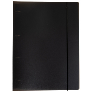 a4美式薄脆本活页夹笔记本本子收纳夹加厚高颜值4孔活页本透明外壳可拆卸平摊学生用记事本讲义摘抄本薄脆纸