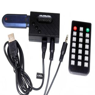 汽车aux转换usb母头插接u盘音频连接线in带解码器转换器无损车用