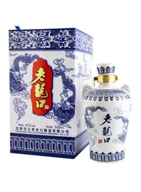 老龙口特产地道青花系列纯粮酒