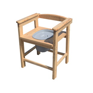 扶手坐便椅可带桶老人孕妇残疾实木蹲坑改移动马桶家用厕所坐便器