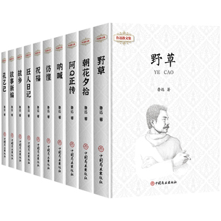 鲁迅全集原著正版10册六七年级阅读书必课外阅读书籍狂人日记朝花夕拾故乡野草呐喊彷徨阿Q正传孔乙己初中生必读经典作品集杂文集