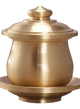 神台供桌供水杯铜制祝福光身纯铜