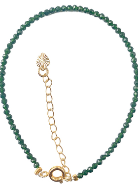 迷你星空绿砂石手链尖晶石手串