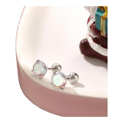 XUPING人造石通勤璀璨星河耳钉女轻奢高级感耳环2025新款耳饰