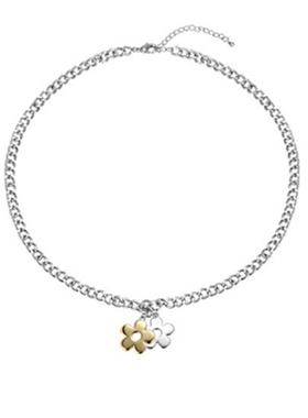 ins林肉完撞色小众设计毛衣链