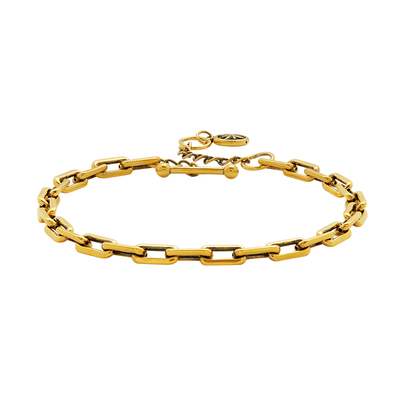 潮酷黑金十字手链足金七夕礼物