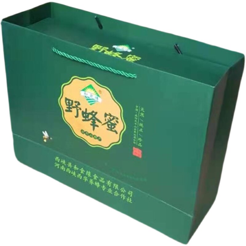 南阳特产西峡蜂蜜土蜂蜜木桶结晶百花蜜2斤礼盒装河南