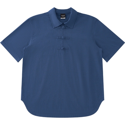 CLOT盘扣半拉链衬衫中式